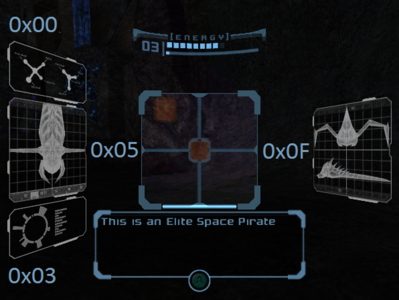 Image positions for 0x03, 0x05, and 0x0F. Note that 0x03 appears only for this scan (Omega Pirate's projectiles) and no others.